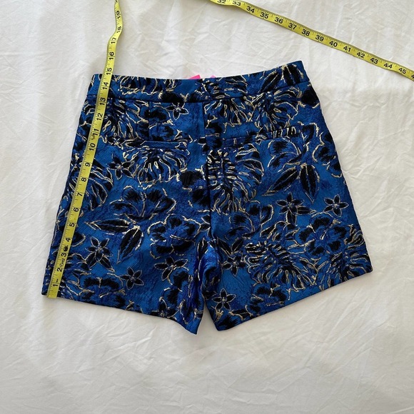 NWT Lily Pulitzer Callahan High Rise Blue Grotto Dress Shorts, Size 0 - Picture 6 of 9